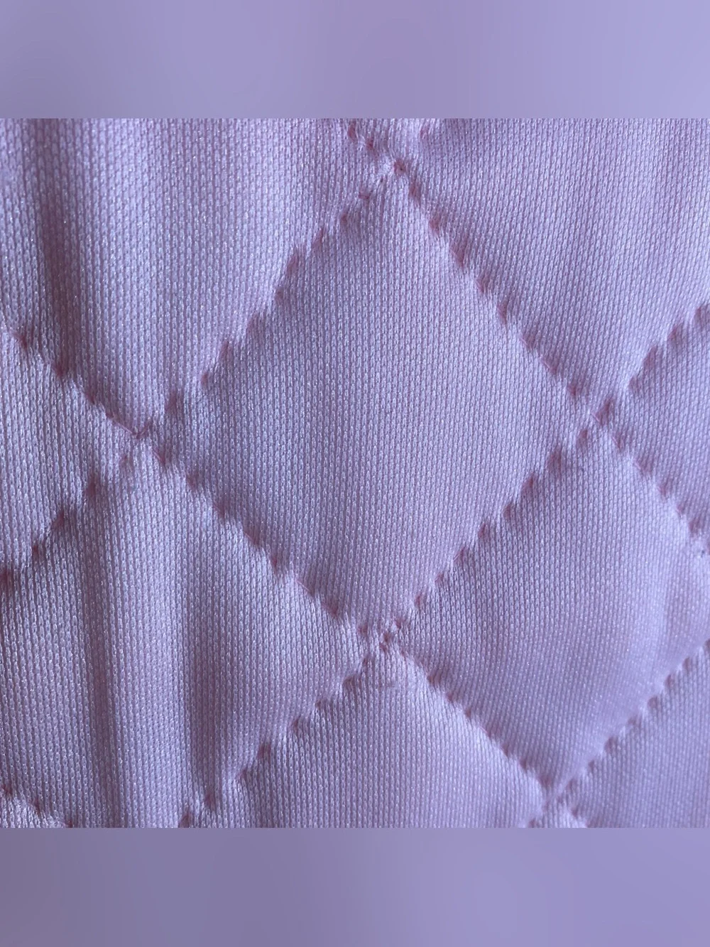 Vintage Polyester Jacob's Ladder Pink Brown Quilt 76
